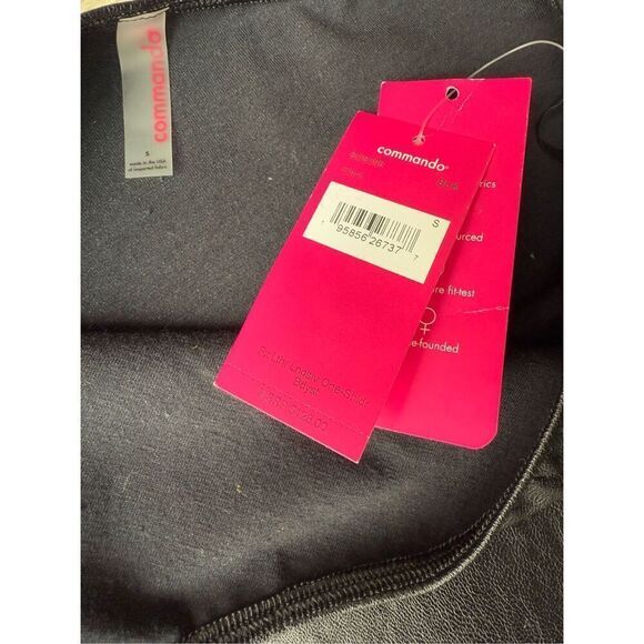 Commando Black Onesleeve Faux Leather Bodysuit - Picture 8 of 11